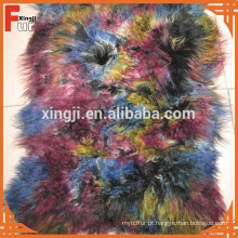 Cabelo Longo Curly Mongolian Lamb Fur Plate